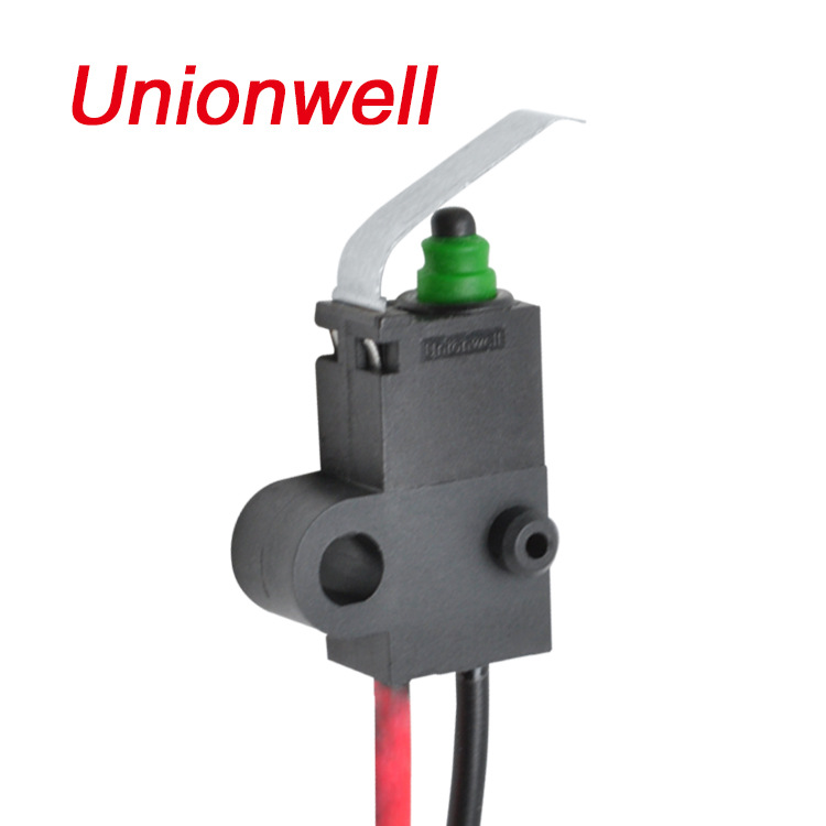 Unionwell G304D防水微動開關(guān)廠家 新能源汽車前艙機蓋鎖微動開關(guān)